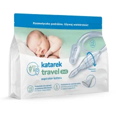 Aspirator do oczyszczania noska dla niemowląt Katarek Travel 2w1 | Duna