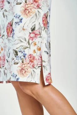 Bawełniana koszula nocna w duże kwiaty Louisa | Taro 3248