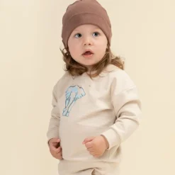 Bluza dla chłopca beżowa ze słoniem - Safari | Pinokio
