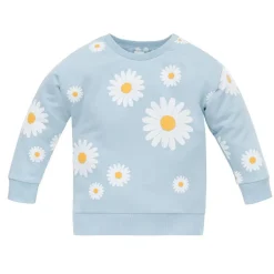 Bluza dresowa niebieska w stokrotki - Daisy | Pinokio