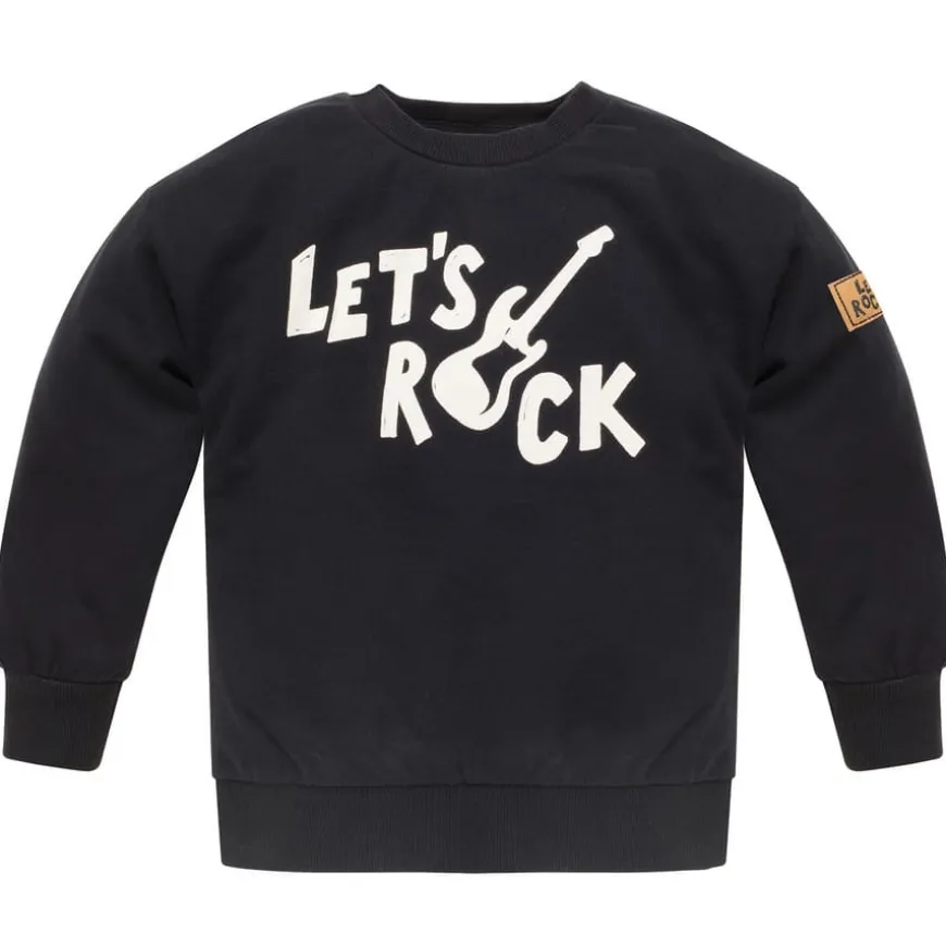 Bluza dziecięca czarna z gitarą - Let's Rock | Pinokio