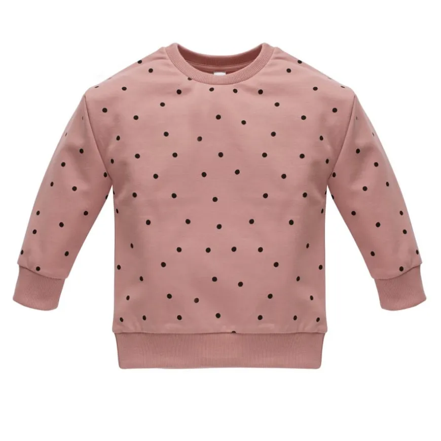 Bluza dziecięca różowa w groszki - Tres Bien | Pinokio