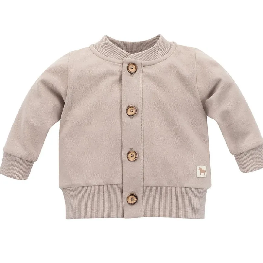 Bluza niemowlęca rozpinana na guziczki beżowa - Wooden Pony | Pinokio