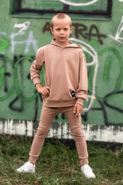 Bluza z kapturem dla chłopca Chilly/Kawa - Wualaa by dolce sonno