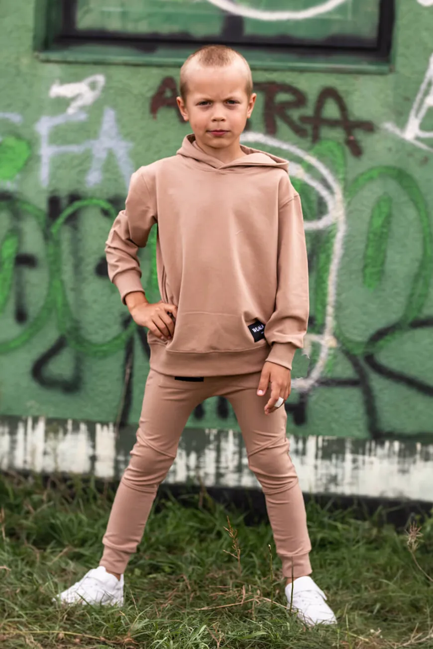 Bluza z kapturem dla chłopca Chilly/Kawa - Wualaa by dolce sonno