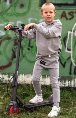 Bluza z kapturem dla chłopca Chilly/Szary melanż - Wualaa by dolce sonno