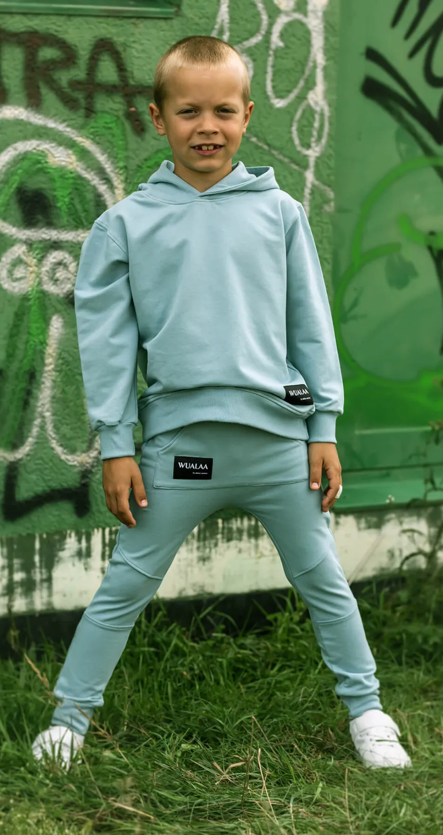 Bluza z kapturem dla chłopca Chilly/Iceberg - Wualaa by dolce sonno