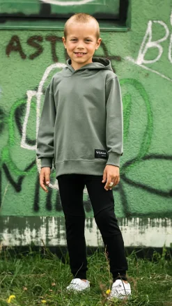 Bluza z kapturem dla chłopca Chilly/Khaki - Wualaa by dolce sonno