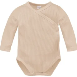 Body kopertowe z długim rękawem Prążek Beige - Lovely Day | Pinokio
