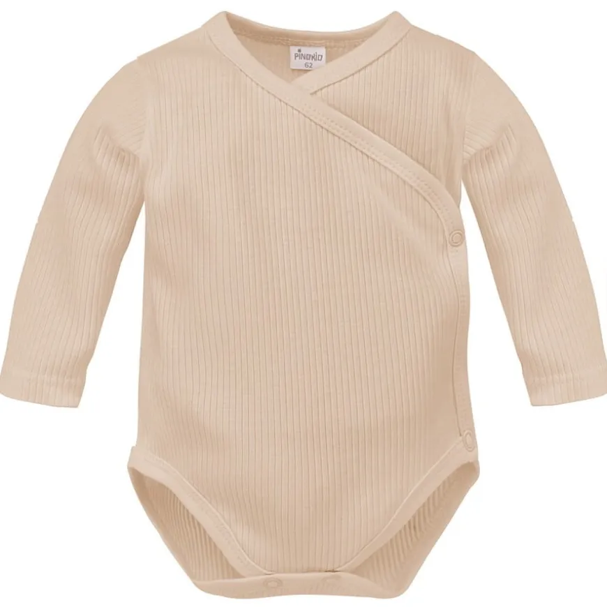 Body kopertowe z długim rękawem Prążek Beige - Lovely Day | Pinokio