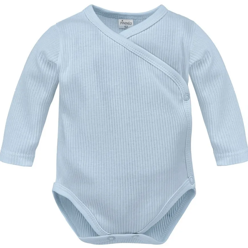 Body kopertowe z długim rękawem Prążek Blue - Lovely Day | Pinokio