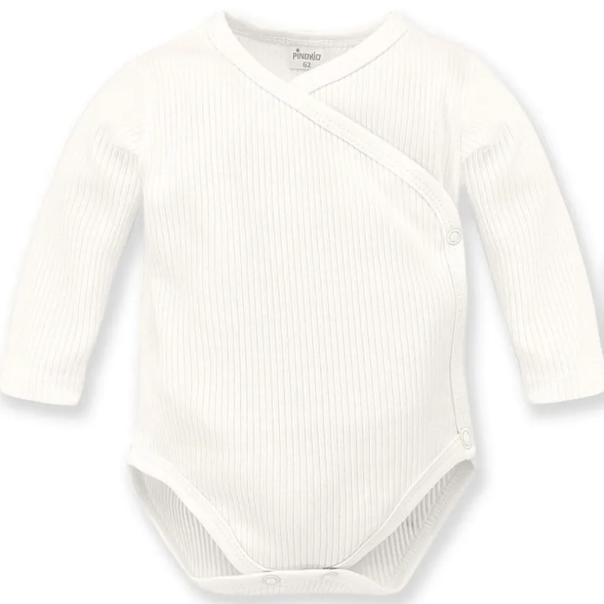 Body kopertowe z długim rękawem Prążek Cream - Lovely Day | Pinokio