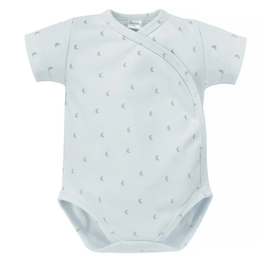 Body kopertowe z krótkim rękawem niebieskie ksieżyce - Lovely Day | Pinokio