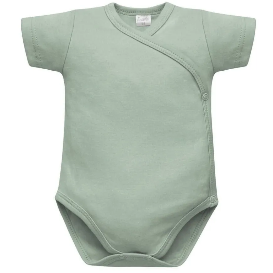 Body kopertowe z krótkim rękawem zielone - Lovely Day | Pinokio