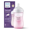 Butelka do karmienia Philips Avent Natural Responsywna  260ml - Różowa ze smoczkiem 1m+