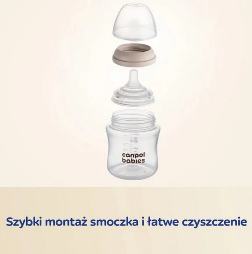Butelka Natural Shape ze smoczkiem dwustrefowym 260 ml Canpol Babies