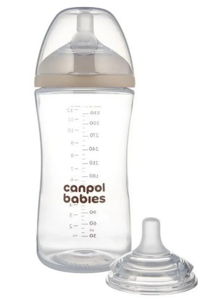 Butelka Natural Shape ze smoczkiem dwustrefowym 260 ml Canpol Babies