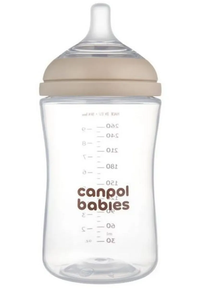 Butelka Natural Shape ze smoczkiem dwustrefowym 260 ml Canpol Babies