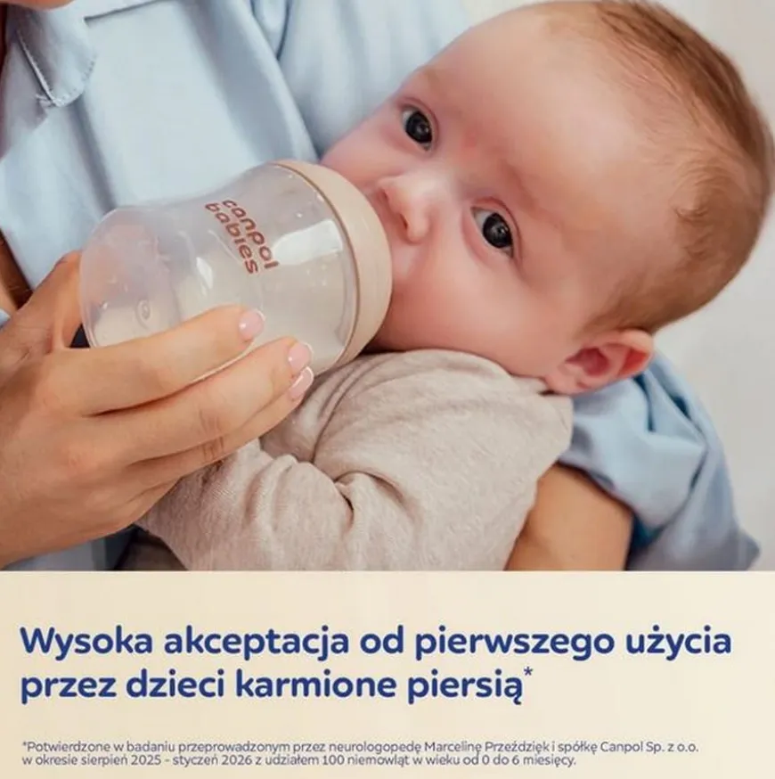 Butelka Natural Shape ze smoczkiem dwustrefowym 330 ml Canpol Babies