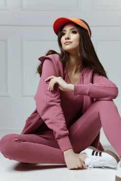 Comfort & Luxury -  Długa bluza na ekspres z kapturem Layla Malaga