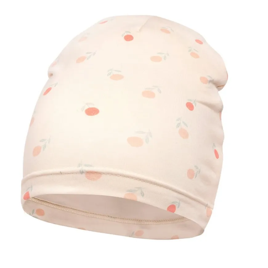 Czapka dziecięca beanie różowa w owoce - Summer Garden Pinokio