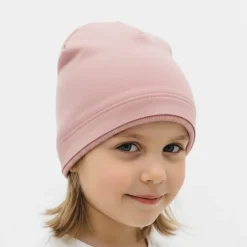 Czapka z dresówki dla niemowląt i dzieci Miki/ Blush - Dolce Sonno
