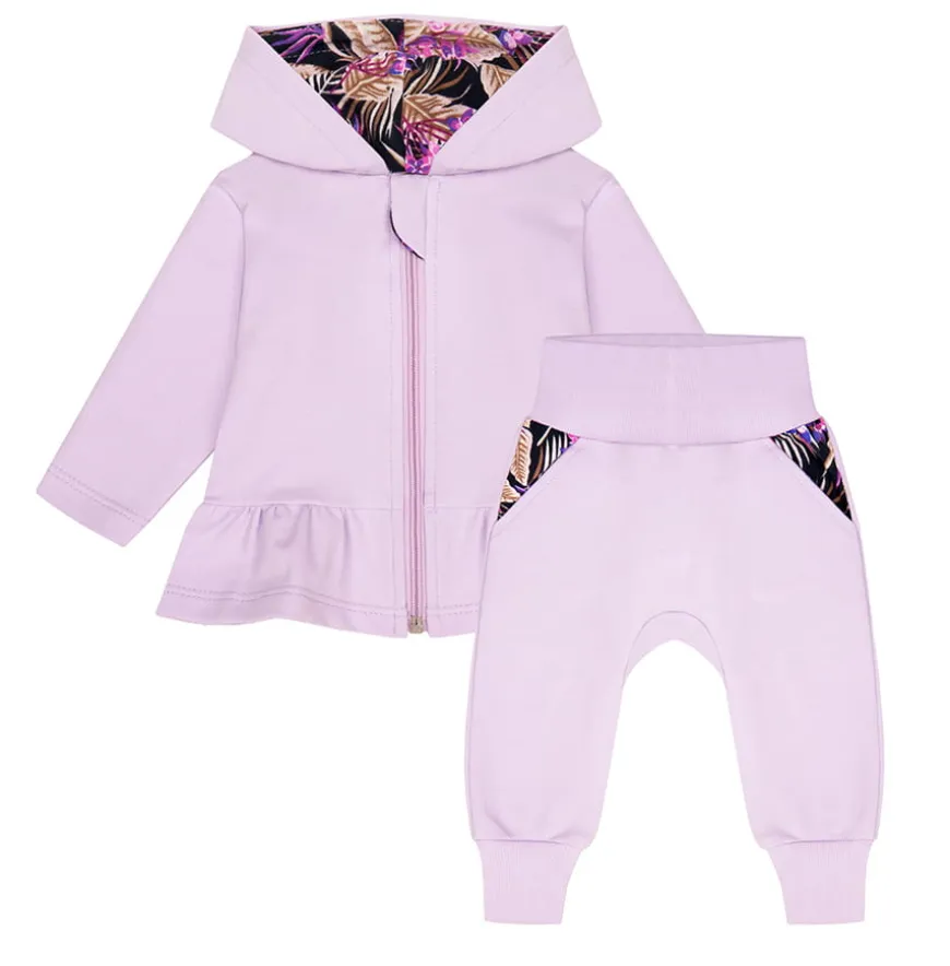 Dres niemowlęcy dla dziewczynki Lily/ Wrzos - Exotic Flowers - Dolce Sonno