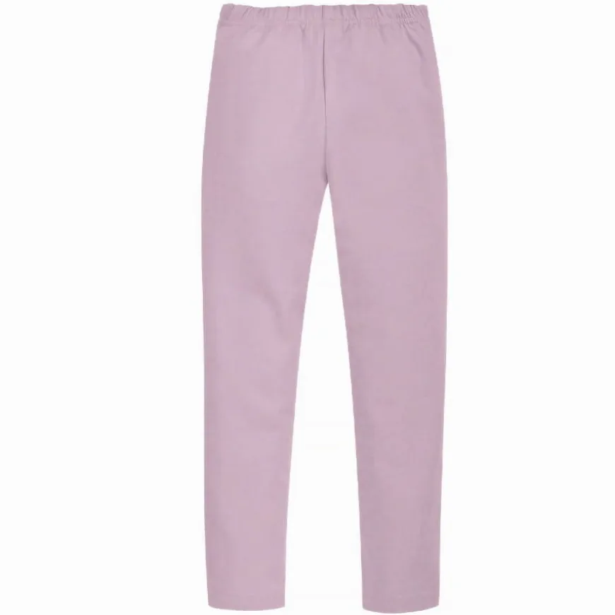 Dziewczęce legginsy fioletowe z elastycznej dzianiny – Magic Vibes Pinokio
