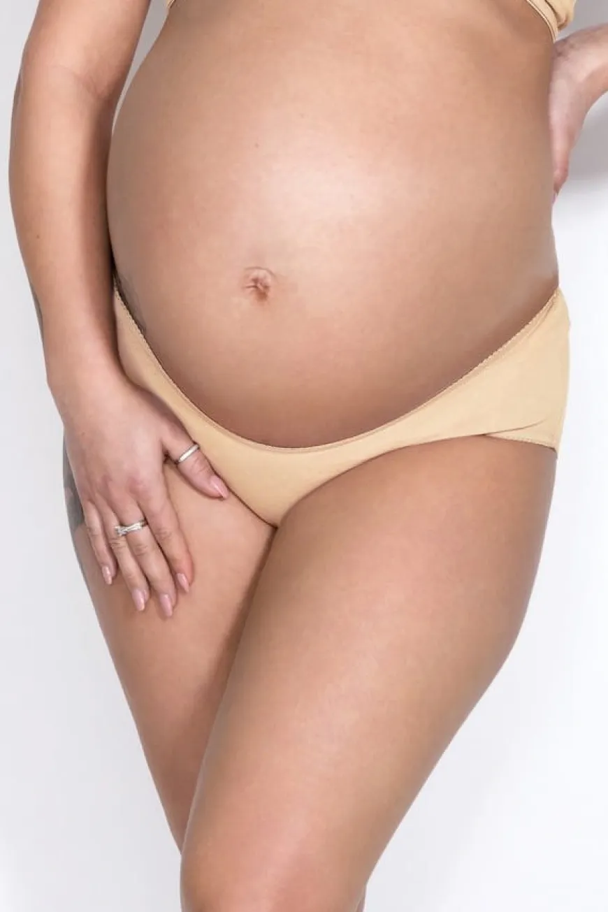 Figi ciążowe pod brzuch Mama Panty - Beżowe | Mitex