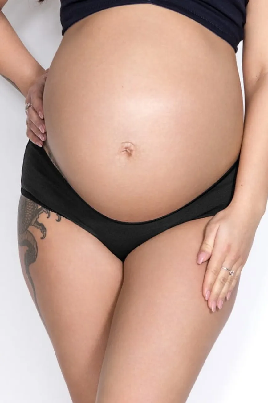 Figi ciążowe pod brzuch Mama Panty czarne - Mitex