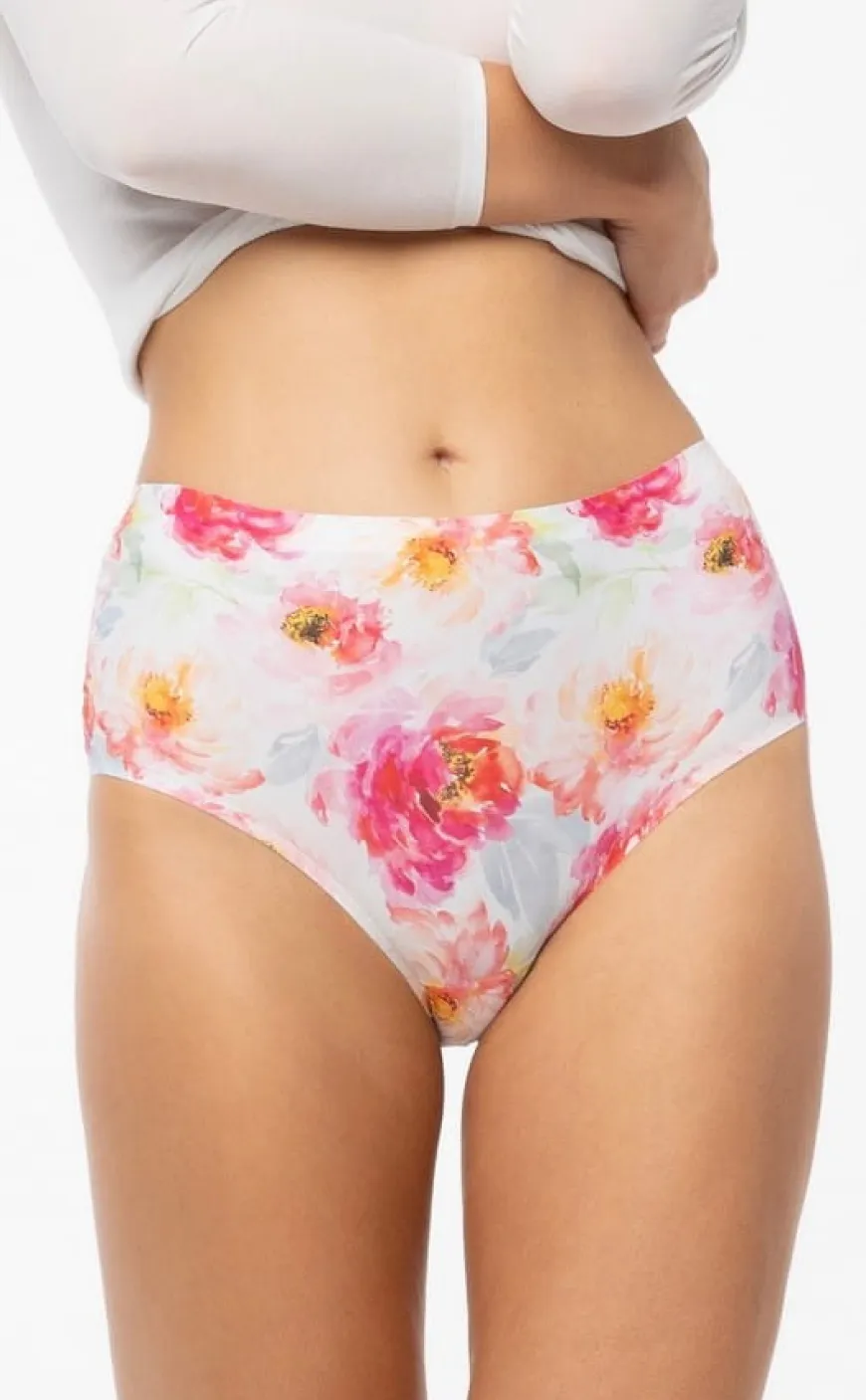 Figi damskie Simple Maxi - Peony | Julimex
