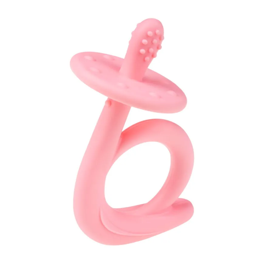 Gryzak silikonowy Ślimak Pink Akuku A0115 - Akuku