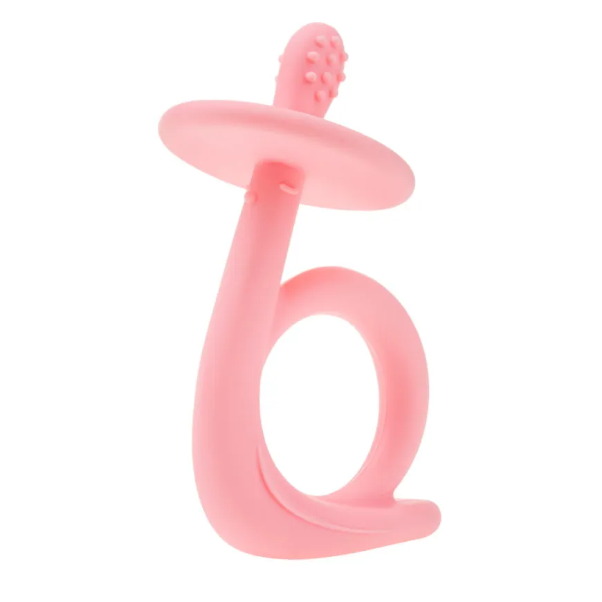 Gryzak silikonowy Ślimak Pink Akuku A0115 - Akuku