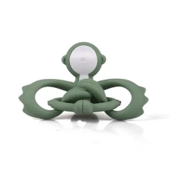 Gryzak, zabawka dla niemowląt Małpka light green | Mombella 00811