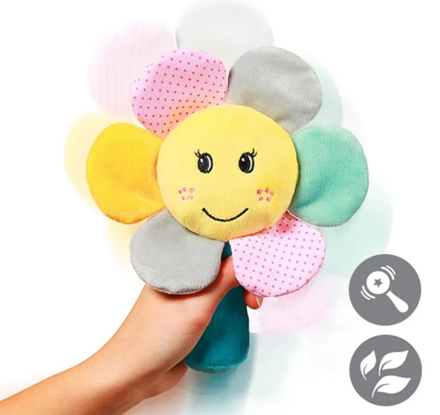 Grzechotka dla niemowląt Rainbow Flower | Babyono 609