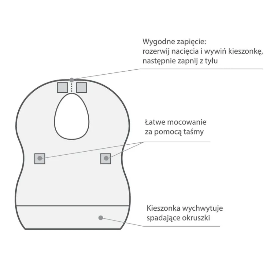 Jednorazowe śliniaki 10szt | Babyono 878
