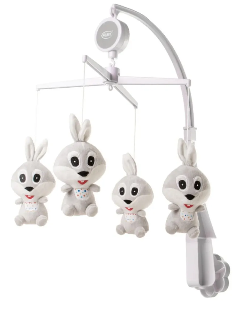 Karuzela do łóżeczka Muzyczna Rabbit | 4 Baby