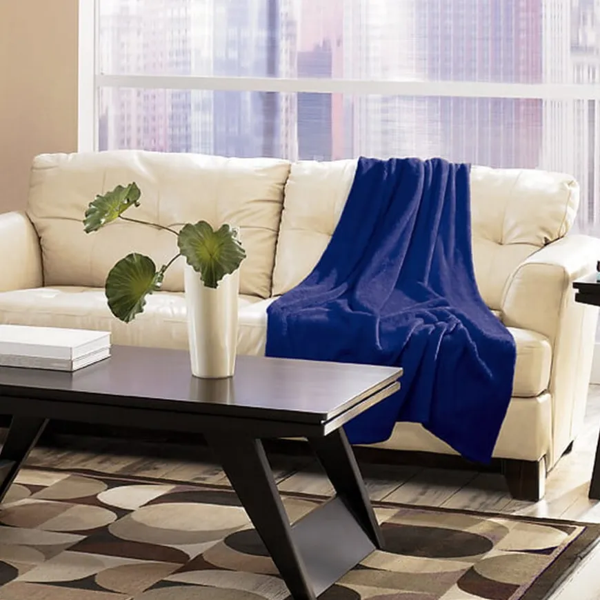 Koc Plain "Miękkość kaszmirowego dotyku" - Granat | Matex TM0407_46
