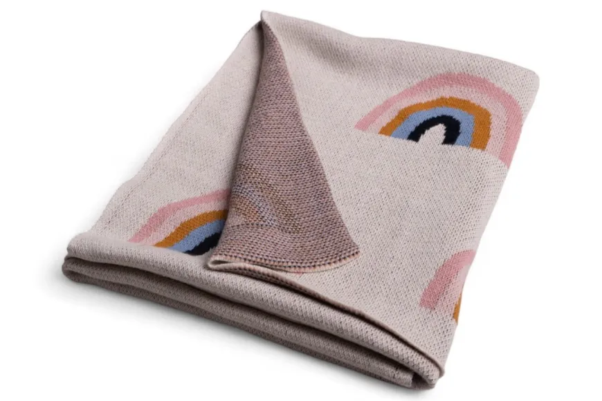 Kocyk dla niemowląt, bawełniany Rainbow 80 x 100 cm - Baby Matex TB0485_04