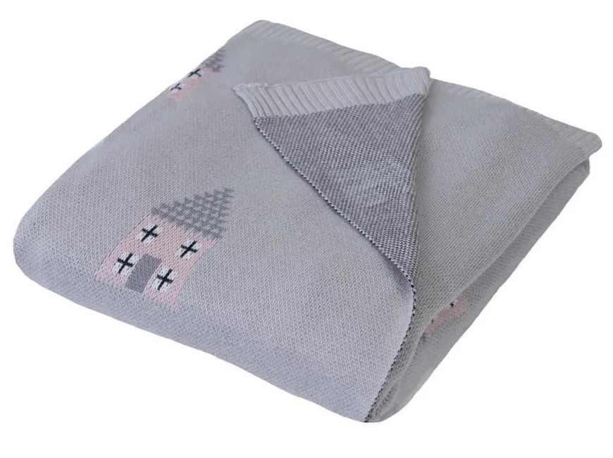 Kocyk niemowlęcy bambusowy Pattern szary | Baby Matex TB0368_03