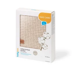 Kocyk niemowlęcy 100% Bawełna organiczna - beżowy | Babyono  1647/03