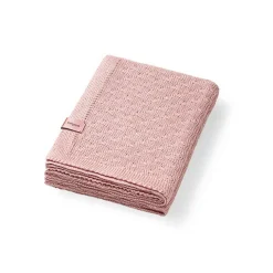 Kocyk niemowlęcy z włókna bambusowego 75x100 cm - Różowy | Babyono 1673/01