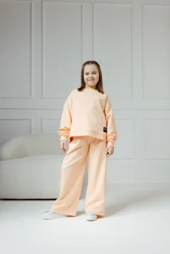 Komplet dresowy Set dla dziewczynki GRACE Orange - Wualaa by dolce sonno