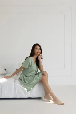 Koszula nocna Parma / Szałwia - Dolce Sonno