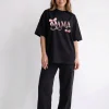 Koszulka Oversize Mama Cherry Black – Dolce Sonno