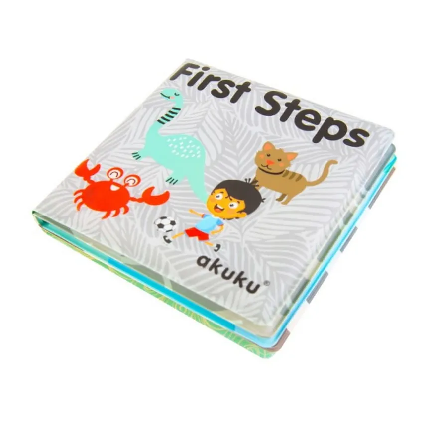 Książeczka edukacyjna z piszczkiem First Steps | A0477 Akuku