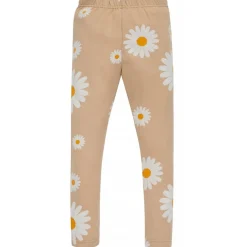 Legginsy dla dziewczynki beżowe w stokrotki - Daisy | Pinokio