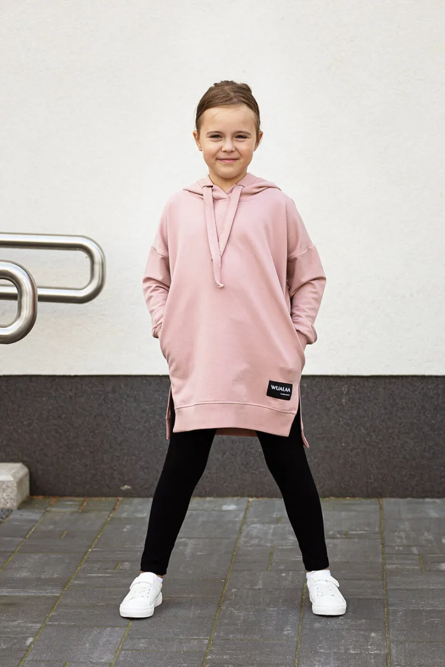 Legginsy dziewczęce długie Czarne - Dolce Sonno