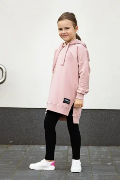Legginsy dziewczęce długie Czarne - Dolce Sonno