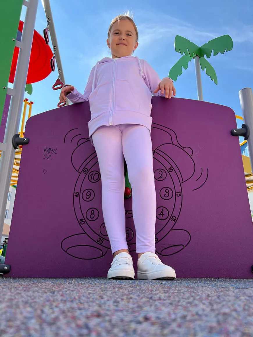Legginsy dziewczęce długie Lilac - Dolce Sonno